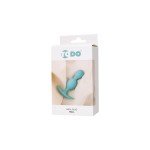 Силиконовая анальная пробка с двумя шариками ToDo Anal Plug Roll - мятная - 9,5 см