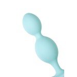 Силиконовая анальная пробка с двумя шариками ToDo Anal Plug Roll - мятная - 9,5 см