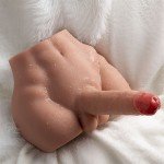 Мужской полуторс с реалистичным фаллоимитатором с функцией пенетрации и вибрации Xise - Peel - телесный - 17,5 см Мужской полуторс с реалистичным фаллоимитатором с функцией пенетрации и вибрации Xise - Peel - телесный - 17,5 см