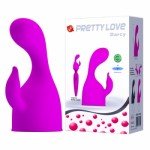 Насадка на вибромассажёр Wand с диаметром головки 5 см Pretty Love Darcy для вагинальной и клиторальной стимуляции - фиолетовая Насадка на вибромассажёр Wand с диаметром головки 5 см Pretty Love Darcy для вагинальной и клиторальной стимуляции - фиолетовая