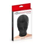 Закрытая маска-шлем Fetish Tentation без отверстий - чёрная