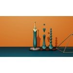 Многофункциональный вибратор с нагревом и 4 сменными насадками Zalo Bess 2 - зелёный - 21,9 см