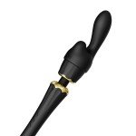 Мощный вибромассажёр Wand с 2 дополнительными насадками Zalo Kyro - чёрный - 29,1 см Мощный вибромассажёр Wand с 2 дополнительными насадками Zalo Kyro - чёрный - 29,1 см