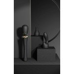 Мощный вибромассажёр Wand с 2 дополнительными насадками Zalo Kyro - чёрный - 29,1 см Мощный вибромассажёр Wand с 2 дополнительными насадками Zalo Kyro - чёрный - 29,1 см