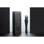 Вибратор с поступательными движениями Zalo King с управлением со смартфона - чёрный - 30,2 см