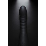 Вибратор с поступательными движениями Zalo King с управлением со смартфона - чёрный - 30,2 см