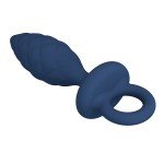 Анальная пробка с ограничительным кольцом Butt Plug with Loop S - синяя - 11,5 см Анальная пробка с ограничительным кольцом Butt Plug with Loop S - синяя - 11,5 см