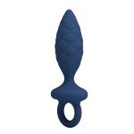Анальная пробка с ограничительным кольцом Butt Plug with Loop L - синяя - 15,7 см Анальная пробка с ограничительным кольцом Butt Plug with Loop L - синяя - 15,7 см