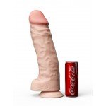 Толстый фаллоимитатор гигант HULIO GIGANTOFF Lovetoy из киберкожи NeoSkin на присоске - телесный - 39,5 см