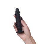 Анальный фаллоимитатор-реалистик A-toys с присоской - чёрный - 14 см Анальный фаллоимитатор-реалистик A-toys с присоской - чёрный - 14 см