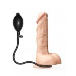Фаллоимитатор с ярко-выраженной головкой расширяющийся надувной Lovetoy - телесный - 18 см Фаллоимитатор с ярко-выраженной головкой расширяющийся надувной Lovetoy - телесный - 18 см