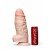 Толстый фаллоимитатор СУПЕРГИГАНТ Lovetoy из киберкожи NeoSkin на присоске - телесный - 31 см