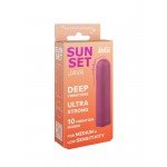 Перезаряжаемая гладкая пластиковая вибропуля Java Sunset - бордовая - 7,8 см Перезаряжаемая гладкая пластиковая вибропуля Java Sunset - бордовая - 7,8 см