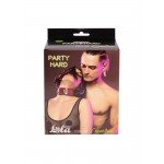 Широкий ошейник PARTY HARD Eccentric с кольцом - бордовый Широкий ошейник PARTY HARD Eccentric с кольцом - бордовый