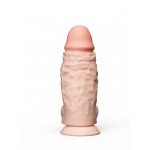 Толстый фаллоимитатор СУПЕРГИГАНТ Lovetoy из киберкожи NeoSkin на присоске - телесный - 31 см
