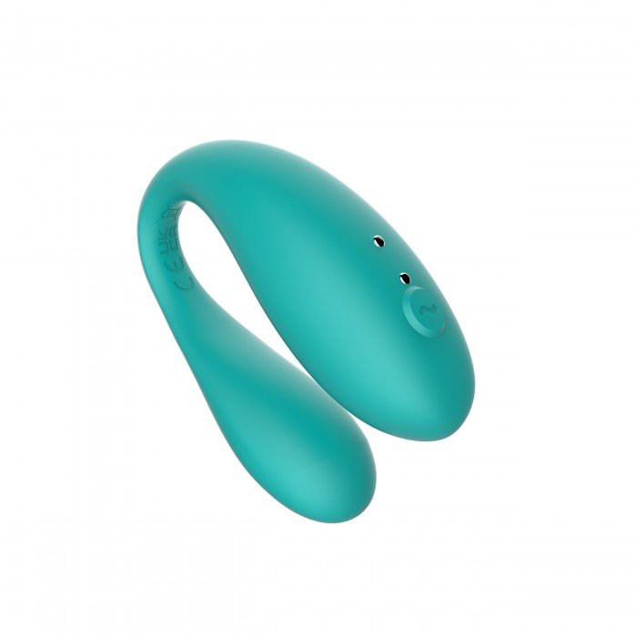 Вибратор для пар Amovibe TWIN с 2-мя моторами и управлением через приложение (смартфон) - бирюзовый Вибратор для пар Amovibe TWIN с 2-мя моторами и управлением через приложение (смартфон) - бирюзовый