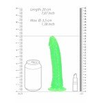 Фаллоимитатор светящийся в темноте REALROCK - Glow in the Dark - зелёный - 20 см Фаллоимитатор светящийся в темноте REALROCK - Glow in the Dark - зелёный - 20 см