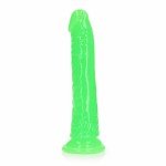 Фаллоимитатор светящийся в темноте REALROCK - Glow in the Dark - зелёный - 20 см Фаллоимитатор светящийся в темноте REALROCK - Glow in the Dark - зелёный - 20 см