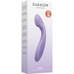 Вибратор Svakom Margot с нагревом , 2-мя независимыми моторами и управлением со смартфона - лавандовый - 21 см Вибратор Svakom Margot с нагревом , 2-мя независимыми моторами и управлением со смартфона - лавандовый - 21 см