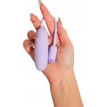 Виброяйцо с кисточкой для клитора Svakom Plume c управлением со смартфона - лиловое Виброяйцо с кисточкой для клитора Svakom Plume c управлением со смартфона - лиловое