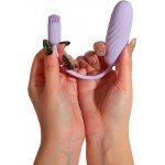 Виброяйцо с кисточкой для клитора Svakom Plume c управлением со смартфона - лиловое Виброяйцо с кисточкой для клитора Svakom Plume c управлением со смартфона - лиловое