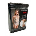 Стильный пояс из натуральной кожи с цепочками Lady's Arsenal Aura - чёрный Стильный пояс из натуральной кожи с цепочками Lady's Arsenal Aura - чёрный