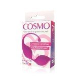 Силиконовые вагинальные шарики COSMO со смещённым центром тяжести - розовые - 70 гр Силиконовые вагинальные шарики COSMO со смещённым центром тяжести - розовые - 70 гр