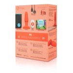 Анальная премиум вибро-пробка с римминг эффектом и мотором в головке Rimming Plug - оранжевая - 14,5 см Анальная премиум вибро-пробка с римминг эффектом и мотором в головке Rimming Plug - оранжевая - 14,5 см