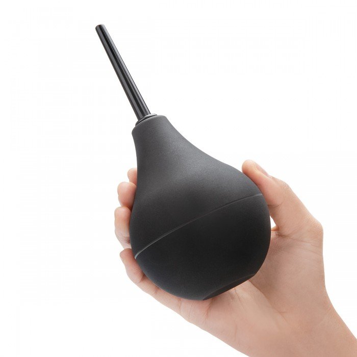 Классический анальный душ-груша b-Vibe Classic Enema - чёрный - 224 мл Классический анальный душ-груша b-Vibe Classic Enema - чёрный - 224 мл