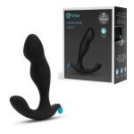 Анатомический массажер простаты со смещенным центром тяжести B-vibe Rocker Plug - чёрный - 12 см