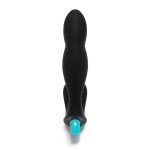 Анатомический массажер простаты со смещенным центром тяжести B-vibe Rocker Plug - чёрный - 12 см