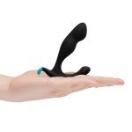Анатомический массажер простаты со смещенным центром тяжести B-vibe Rocker Plug - чёрный - 12 см