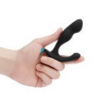 Анатомический массажер простаты со смещенным центром тяжести B-vibe Rocker Plug - чёрный - 12 см