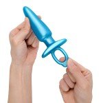 Анальная премиум пробка конической формы b-Vibe Sleek Tapered с кольцом для извлечения - голубая - 14,8 см Анальная премиум пробка конической формы b-Vibe Sleek Tapered с кольцом для извлечения - голубая - 14,8 см