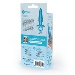 Анальная премиум пробка конической формы b-Vibe Sleek Tapered с кольцом для извлечения - голубая - 14,8 см Анальная премиум пробка конической формы b-Vibe Sleek Tapered с кольцом для извлечения - голубая - 14,8 см