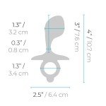 Анальная премиум пробка для стимуляции простаты b-Vibe Bulb Prostate Plug с кольцом для извлечения - голубая - 10,7 см