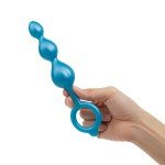 Набор фигурных анальных пробок премиум класса b-Vibe Beaded Butties Bundle - разноцветные