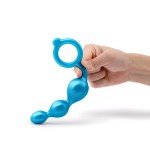Набор фигурных анальных пробок премиум класса b-Vibe Beaded Butties Bundle - разноцветные