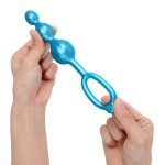 Набор фигурных анальных пробок премиум класса b-Vibe Beaded Butties Bundle - разноцветные