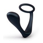 Эрокционное кольцо для пениса и анальная пробка для простаты b-Vibe Ringer Cock Ring & Plug - чёрное - 10,5 см Эрокционное кольцо для пениса и анальная пробка для простаты b-Vibe Ringer Cock Ring & Plug - чёрное - 10,5 см