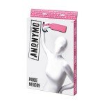 Шлепалка Anonymo двусторонняя с обшивками из меха и сатина - чёрно-бордовая - 37 см
