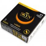Безлатексные полиизопреновые презервативы увеличенного размера SKYN Large - 3 шт Безлатексные полиизопреновые презервативы увеличенного размера SKYN Large - 3 шт