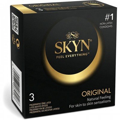 Безлатексные классические презервативы полиизопреновые SKYN Original - 3 шт
