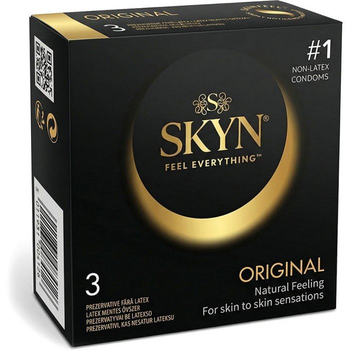 Безлатексные классические презервативы полиизопреновые SKYN Original - 3 шт Безлатексные классические презервативы полиизопреновые SKYN Original - 3 шт
