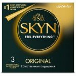 Безлатексные классические презервативы полиизопреновые SKYN Original - 3 шт Безлатексные классические презервативы полиизопреновые SKYN Original - 3 шт