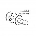 Страпон-пояс на бедро Lovetoy ЛЮКС с насадкой - телесный - 18 см
