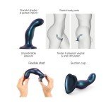 Анатомический фаллоимитатор для анальной или ваганиальной стимуляции Strap-On-Me Dildo Plug Snaky - размер M - синий металлик - 16,5 см Анатомический фаллоимитатор для анальной или ваганиальной стимуляции Strap-On-Me Dildo Plug Snaky - размер M - синий металлик - 16,5 см