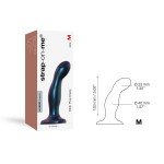 Анатомический фаллоимитатор для анальной или ваганиальной стимуляции Strap-On-Me Dildo Plug Snaky - размер M - синий металлик - 16,5 см Анатомический фаллоимитатор для анальной или ваганиальной стимуляции Strap-On-Me Dildo Plug Snaky - размер M - синий металлик - 16,5 см