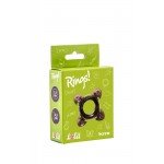 Эластичное эрекционное кольцо Rings Screw Black - черное Эластичное эрекционное кольцо Rings Screw Black - черное