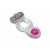 Эрекционное кольцо с клиторальным стимулятором и вибрацией Rings Ringer white - прозрачное